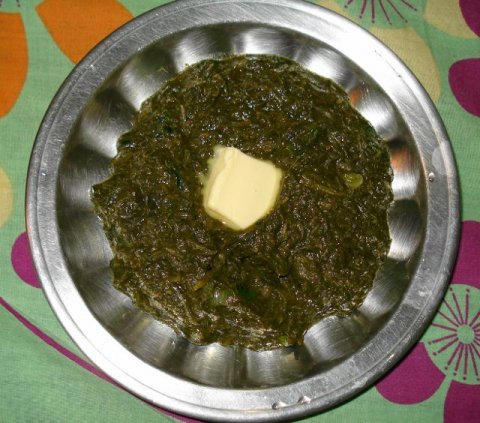 Saag with butter